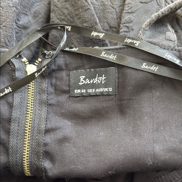 Bardot Black Sweetheart Sheath Mini Dress - Picture 9 of 10